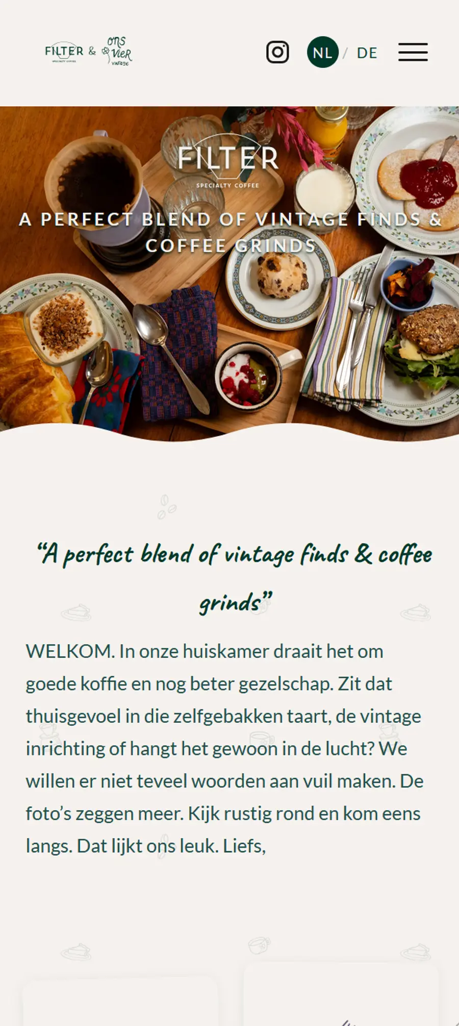 Filter Specialty Coffee - mobiel