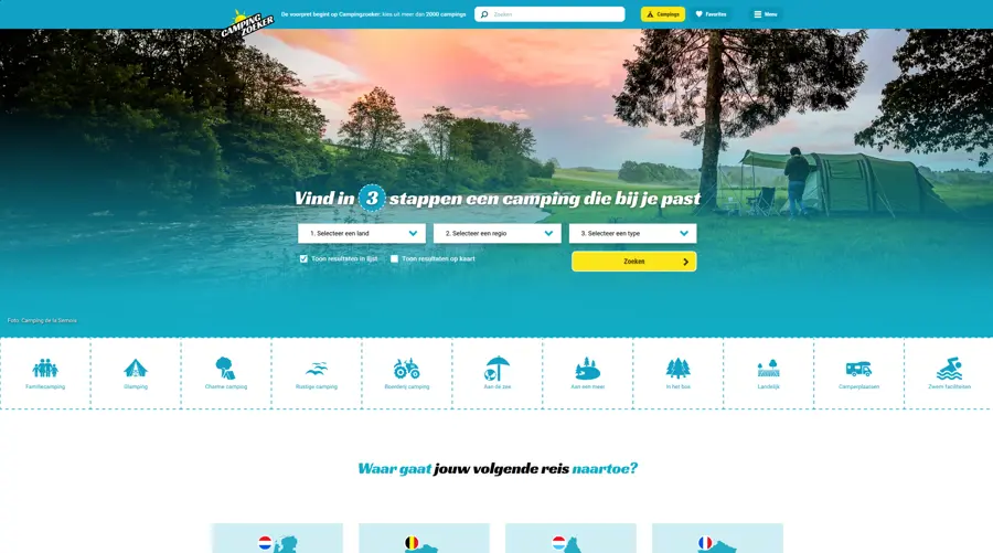 Campingzoeker - desktop
